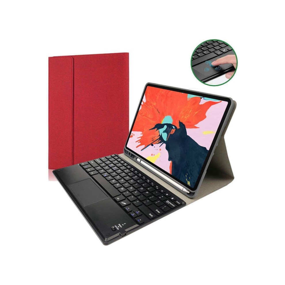 Bluetooth Keyboard Case With Trackpad For Ipad Pro 12.9 Inch 2017 2015 2Nd & 1St Generation 727829151835