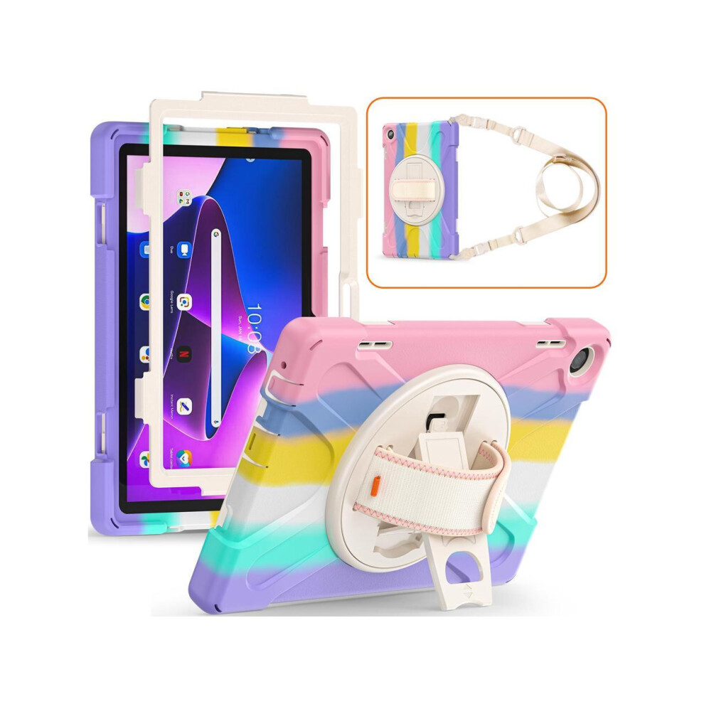Cover Case For Lenovo Tab M10 3Rd Gen 10.1 Inch 2022 Model Tb-328Fu Tb-328Xu With Stand Shoulder Strap 609808273502
