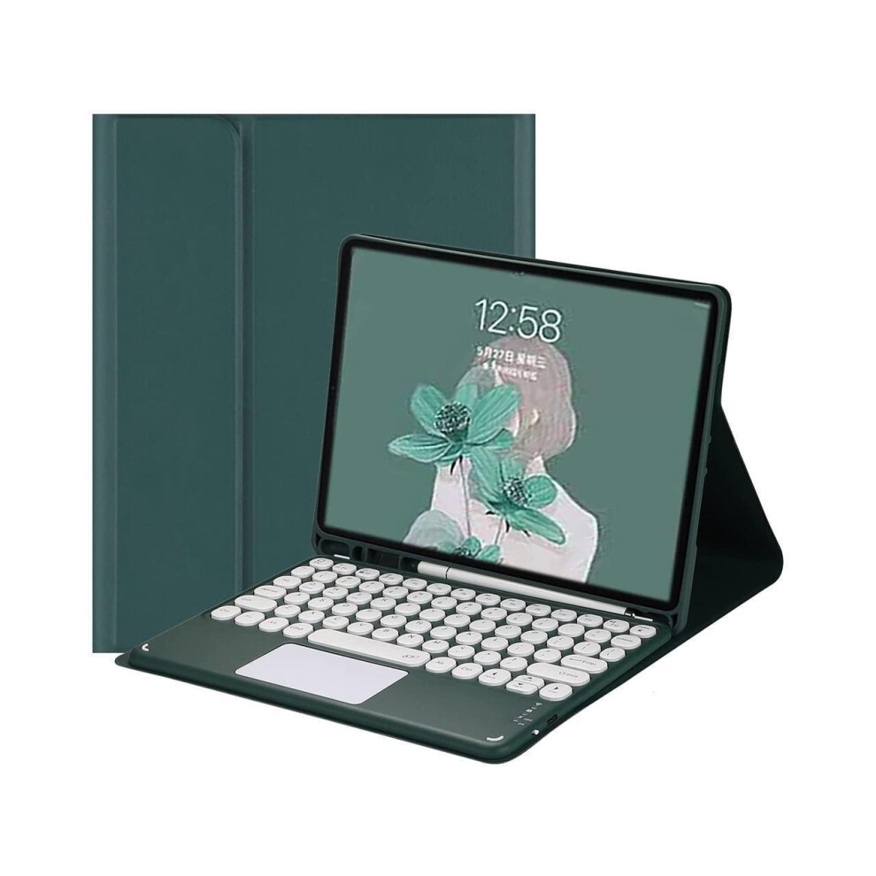 Touchpad Keyboard Case For Ipad 10Th Generation 2022 10.9 Inch Model A2696 A2757 A2777, Leather Cover With Detachable Keyboard, Pencil Holder 609808273786