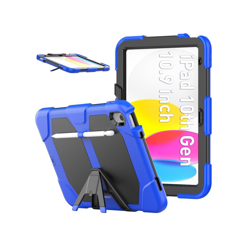 Case For Ipad 10Th Generation 2022 10.9 Inch Model A2696 A2757 A2777, Shockproof Protective Cover With Pencil Holder, Kickstand 609808273854