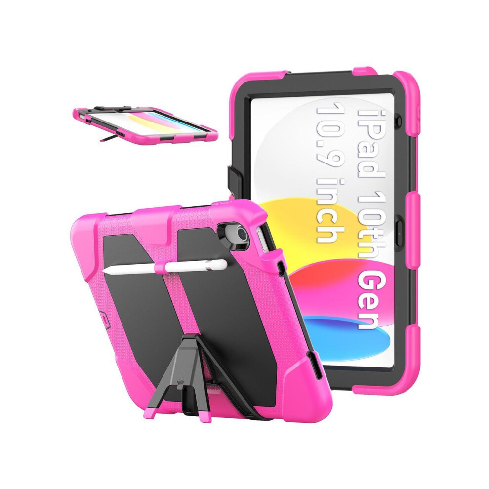 Case For Ipad 10Th Generation 2022 10.9 Inch Model A2696 A2757 A2777, Shockproof Protective Cover With Pencil Holder, Kickstand 609808273892