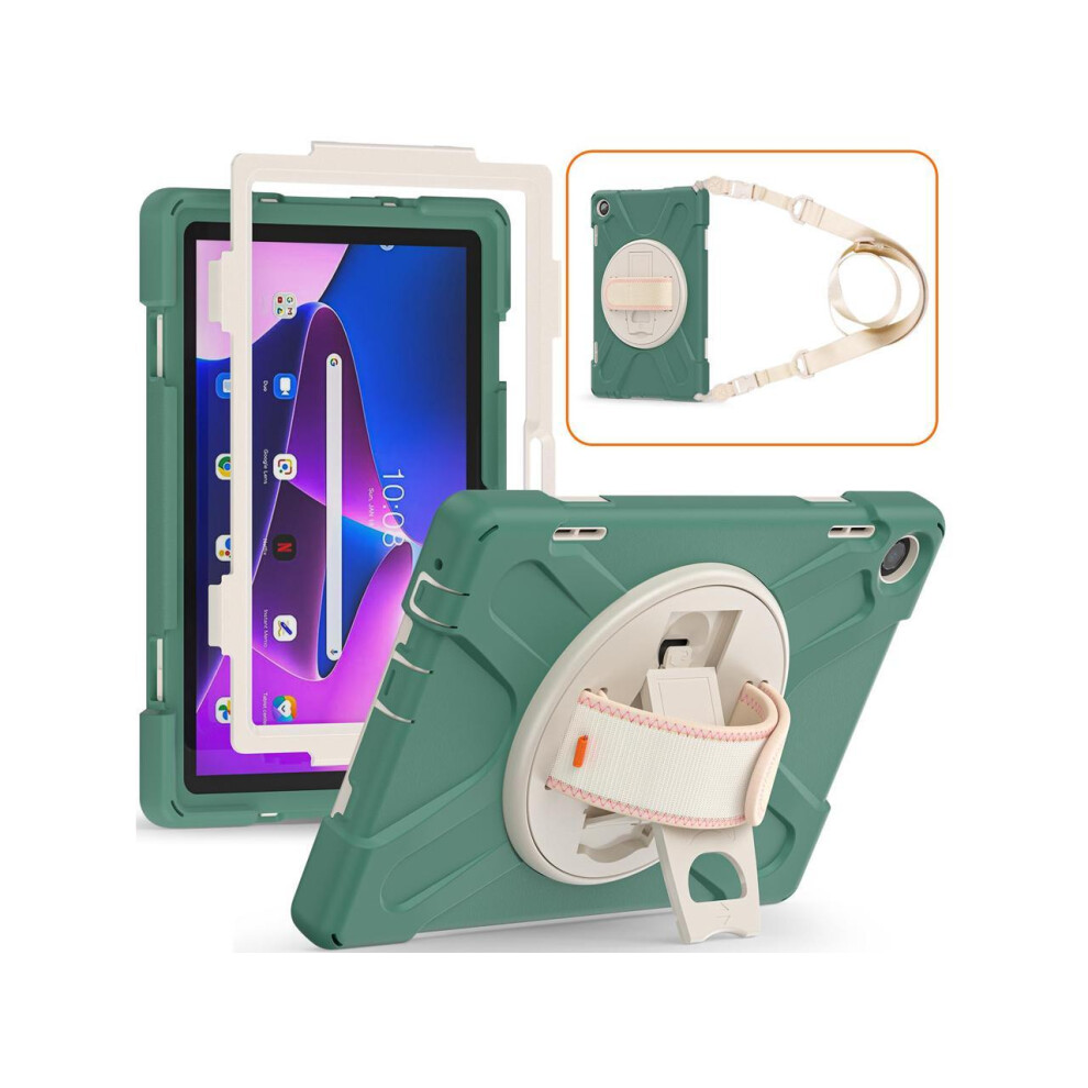 Cover Case For Lenovo Tab M10 3Rd Gen 10.1 Inch 2022 Model Tb-328Fu Tb-328Xu With Stand Shoulder Strap 609808273465