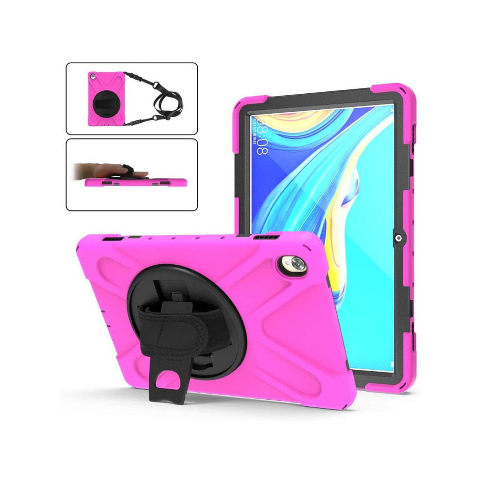 Case For Huawei Mediapad M5 10.8 / M5 Pro 10.8, Shockproof Protective Cover With Stand, Hand Strap & Shoulder Strap 609808274264