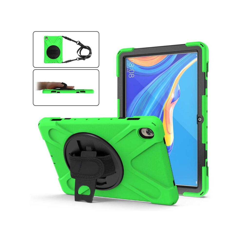Case For Huawei Mediapad M5 10.8 / M5 Pro 10.8, Shockproof Protective Cover With Stand, Hand Strap & Shoulder Strap 609808274257