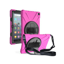 Case for Amazon Kindle Fire HD 8 2020 / Fire 8 Plus 2020 - 10th Generation
Shockproof Protective Cover with Kickstand Hand Strap & Shoulder Strap