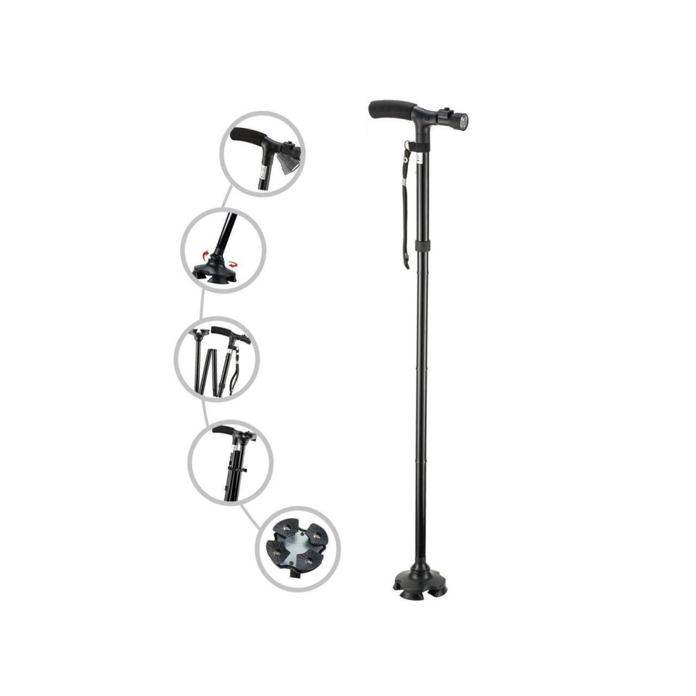 Werleo Light Folding Cane With Led Adjustable Canes And Walking Sticks For Men And Women, Walking Cane Stick For Elderly