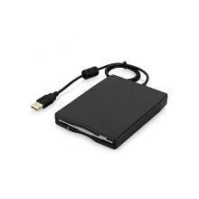 3.5" USB External Floppy Disk Drive, 3.5 inch Portable 1.44MB FDD Diskette Drive for Windows 2000/XP/Vista/7/8, Plug and Play Floppy Disk Reader Adapt