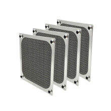 4 Pack 120mm Computer Fan Filter Grills with Screws Ultra Fine Aluminum Mesh