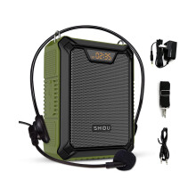 Voice Amplifier Portable Speaker with Wired Microphone 25W Rechargeable Waterproof IPX6 Bluetooth 5.0 Mini Pa System for Teachers, Training