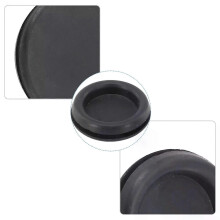 1 pieza de tapón de borrado de limpiaparabrisas trasero de coche ABS negro, compatible con Golf MK3,