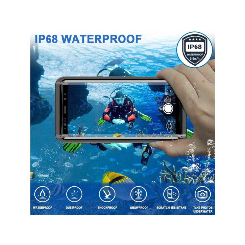 Samsung Galaxy Note Note 9 6.4 Inch Waterproof Case, Dustproof Shockproof Case with Built-in Screen Protector,  Protective Cover 2