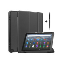 Case for Amazon Fire HD 8 and Fire HD 8 Plus (12th /10th Generation, 2022/2020 Release) 8" Tablet Ultra Lightweight Slim Shell Stand Cover with Stylus