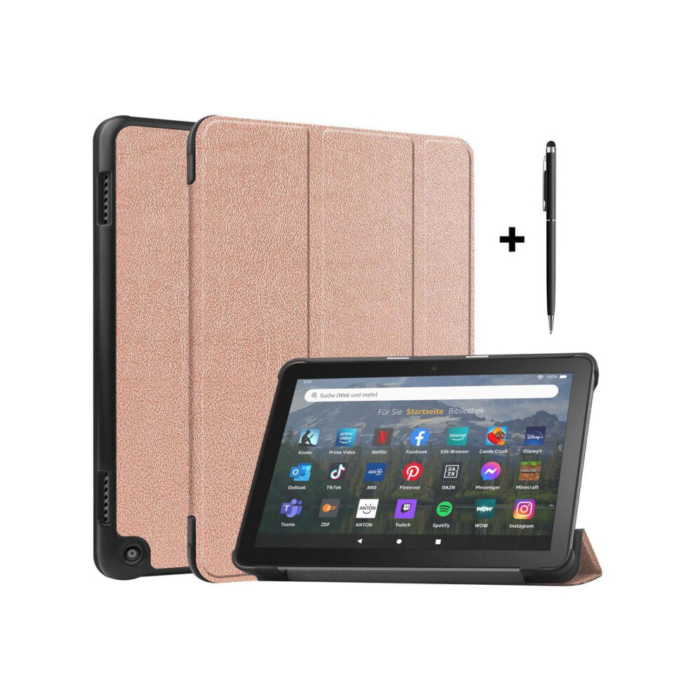 Case For Amazon Fire Hd 8 And Fire Hd 8 Plus (12Th /10Th Generation, 2022/2020 Release) 8" Tablet Ultra Lightweight Slim Shell Stand Cover With Stylus 609808275926