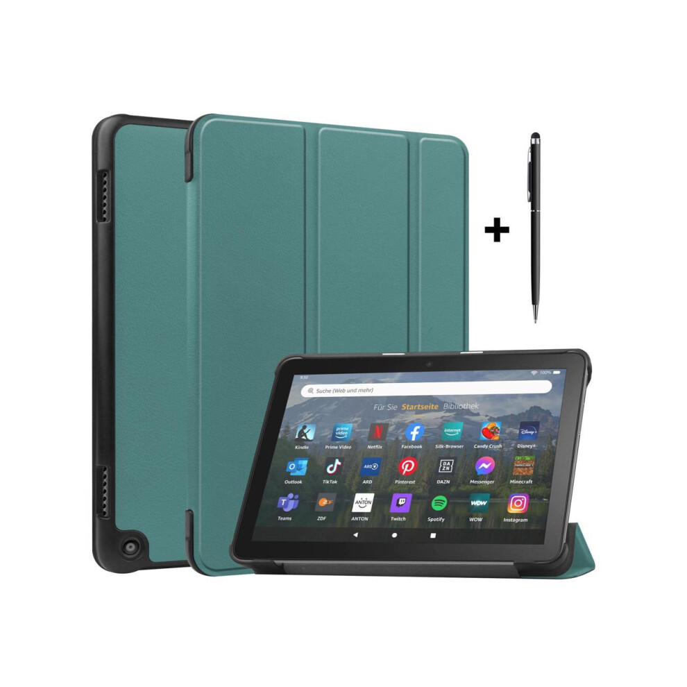 Case For Amazon Fire Hd 8 And Fire Hd 8 Plus (12Th /10Th Generation, 2022/2020 Release) 8" Tablet Ultra Lightweight Slim Shell Stand Cover With Stylus 609808275902