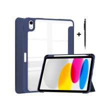 Case for New iPad 10th Generation 10.9 Inch 2022 with Pencil Holder / Universal Stylus Pen, Slim Protective Smart Stand Cover with Auto Wake/Sleep