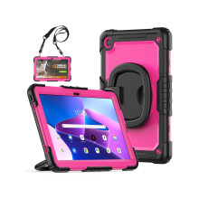 Lenovo Tab M10 Plus 3rd Gen 10.6 inch Case Model TB-125F TB-128F with Screen Protector, Drop-Proof Protection Case with Stand & Shoulder Strap & Pen H