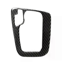 Garniture de panneau de boîte de vitesses intérieure en fibre de carbone pour BMW Série 3