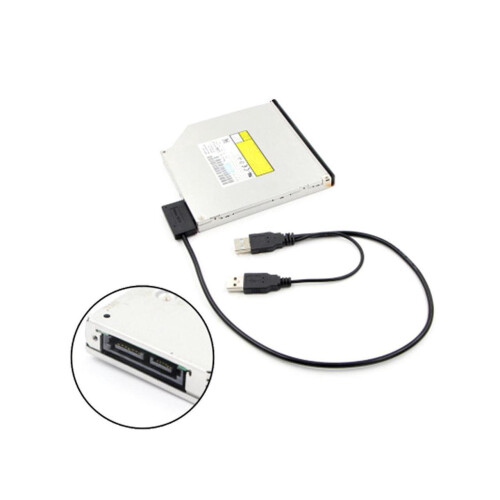 Usb 2.0 Type A To 13 pin( 7+6) Sata Adapter Cable External Power For Cd-rom Dvd-rom 2