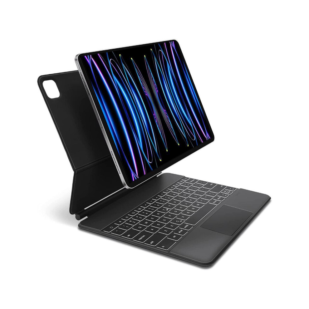 Magic Keyboard for iPad Pro 12.9 2022 6th Gen / 2021 5th Gen / 2020 4th Gen / 2018 3rd Gen - Backlit Trackpad Keyboard Magnetic Smart Stand Cover-image-OPC-PHMC9N8-NEW