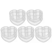 5 Pcs Lagerung Box Fall Schmuck Candy Herz Form Kleine Geschenk Groß Jewlery Container