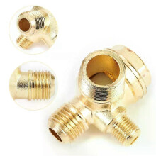 1PC 3 Port Air Compressor Check Valve Check Valve Zinc Alloy Male Thread Connector Tool For Air Compressor