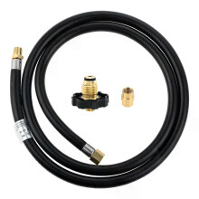 Tubo di prolunga per propano NPT da 1/4 con raccordo per gas propano POL a naso morbido e adattatori