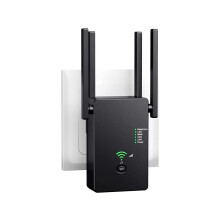 WiFi Extender Wireless Internet Booster can Cover 2860 Square Meters. ft & 25 Device Ethernet Port extends Internet WiFi to Home Devices
