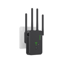 WiFi Extender, WiFi Repeater, up to 2640 Square Meters ft and 35+ Devices, 4 Antennas 360 Full Coverage, Home Internet Booster with Ethernet Port