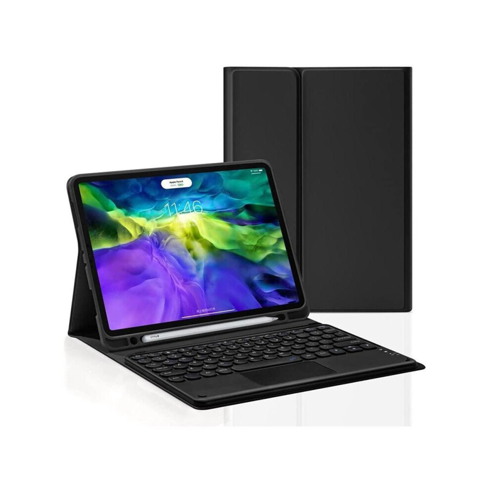 Touchpad Keyboard Case For 12.4 Inch Samsung Galaxy Tab S8 Plus 2022/ S7 Fe 2021/ S7 Plus 2020, Slim Leather Cover With Detachable Keyboard / Trackpad 609808283372