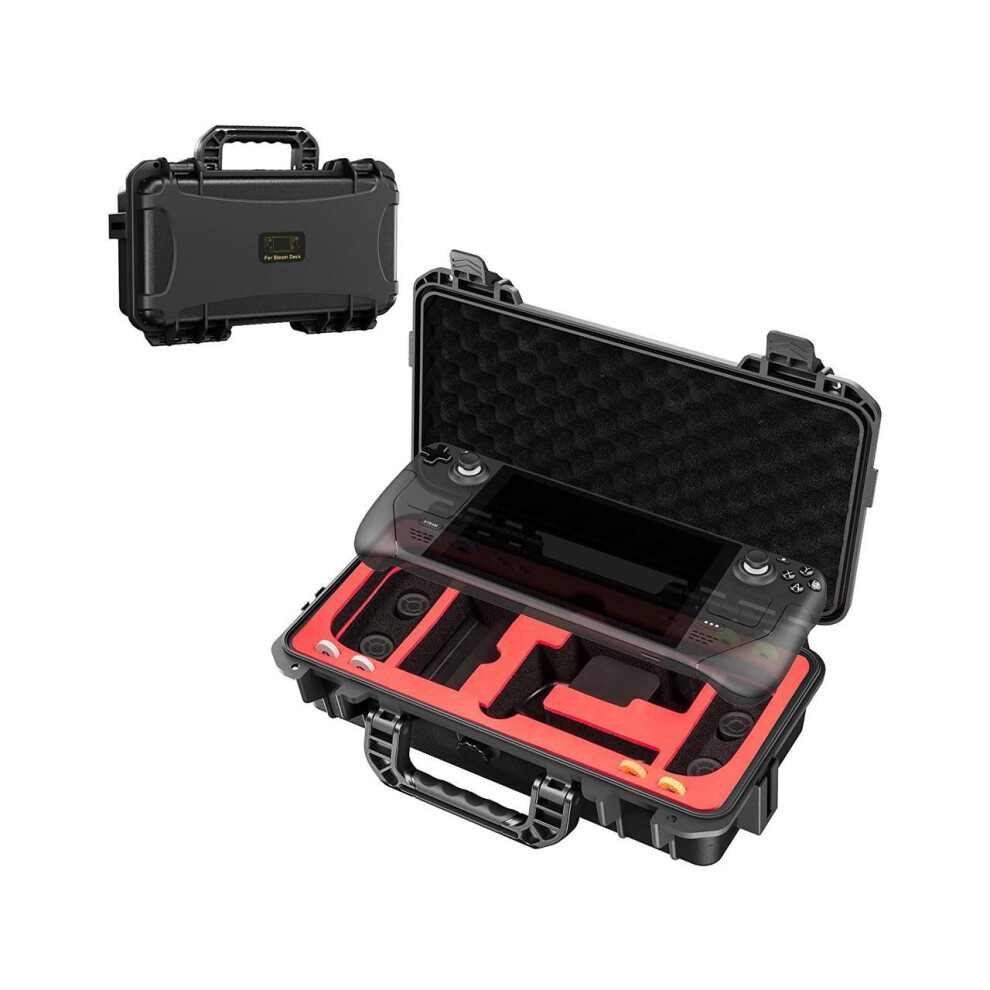 Photos - Console Accessory Travel Carrying Case for Steam Deck, Professional Deluxe Waterproof Case Soft Lining Hard Travel Case for Steam Deck and Oth