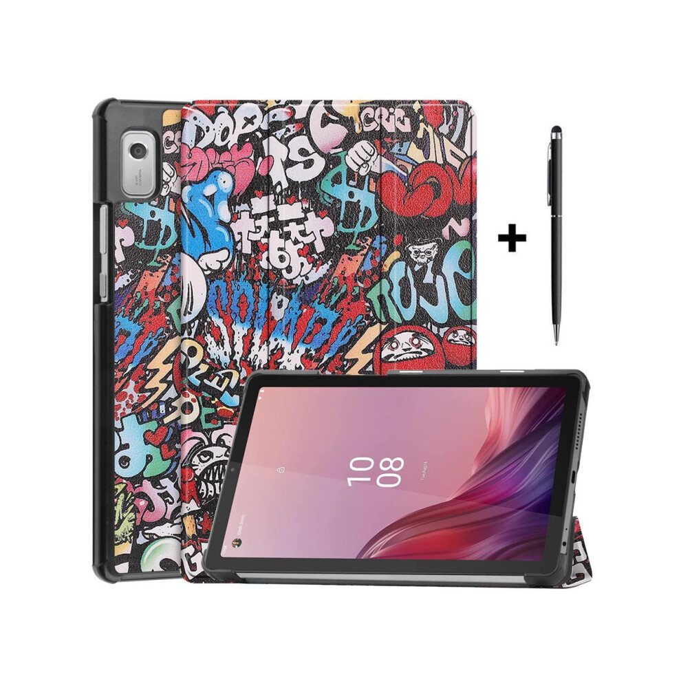Case For Lenovo Tab M9 2023 9 Inch Tablet Model Tb310xu / Tb310fu, Slim Lightweight Stand Hard Shell Protective Cover With Stylus Pen Multicolor 609808285116