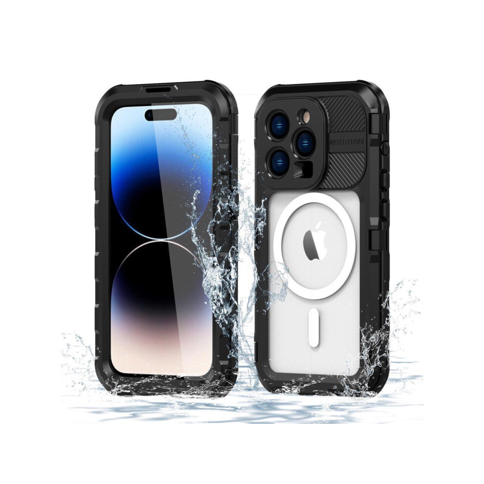 Iphone 14 Pro Waterproof Case, Magsafe Compatible, Built-In Screen Protector Ip68 Underwater Dustproof 360 Shockproof Protective Cover For Iphone 14 609808285765