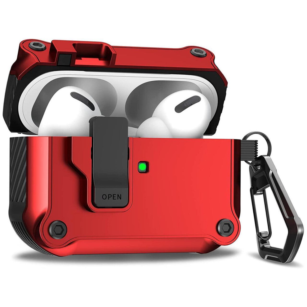 Photos - Portable Audio Accessories Airpods Pro 2nd Generation / 1st Generation Case Cover with Automatic Snap Switch, Secure Lock Clip Super Protective for Air
