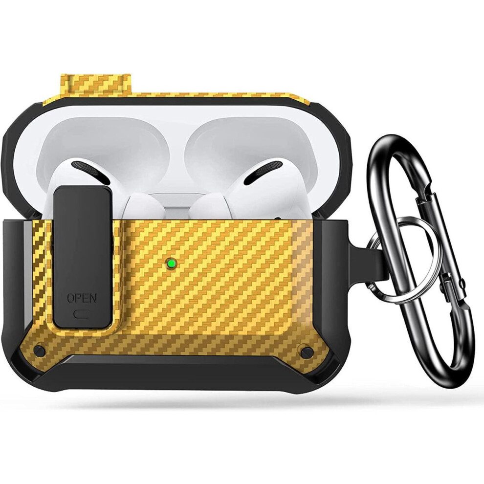 Case For Airpod Pro Case Cover With Lock, Compatible For Airpods Pro 2Nd Generation/1St Generation Case (2022/2019), Shockproof Cover For Ipods Pro 2 609808286366