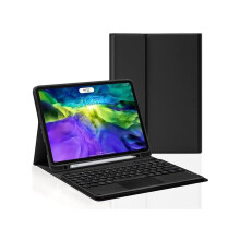 Touchpad Keyboard Case for Samsung Galaxy Tab A7 10.4 inch 2020 Mdoel SM-T500/T505/T507, Slim Leather Cover with Detachable Keyboard / Trackpad / Penc
