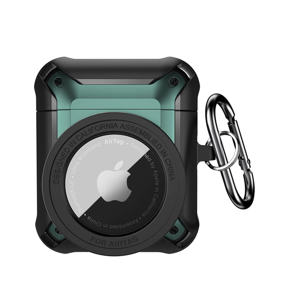 Compatible Airpods Pro Case And Airtags Case Cover, 2 In 1 Protective Case Shockproof Airpod Pro Case For Men Women With Keychain Ipod Pro Skin For A 609808286649