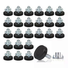 ABUP - Lot de 24 patins de nivellement pour meubles avec filetage 1/4"