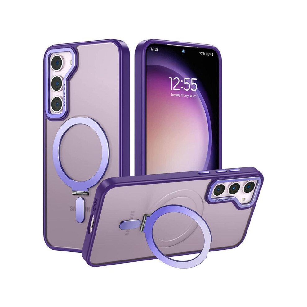 For Samsung Galaxy S23 Case With Magnetic Invisible Stand [Compatible With Magsafe] Shockproof Slim Translucent Matte Cases For Samsung Galaxy S23 6.1 609808287646