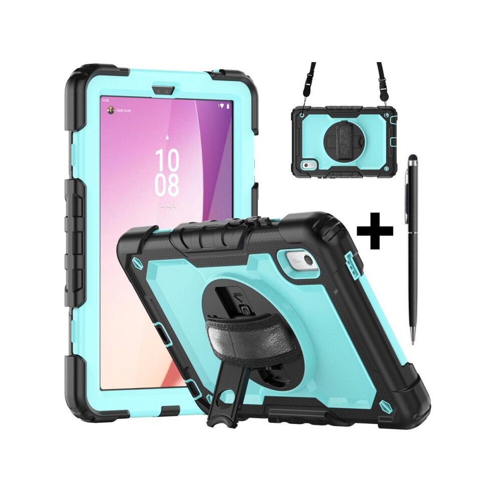 Case For Lenovo Tab M9 2023 9 Inch Model Tb310xu / Tb310fu, Shockproof Protective Cover With Screen Protector, Pencil Holder, 360 Rotatable Stand, H 609808288063