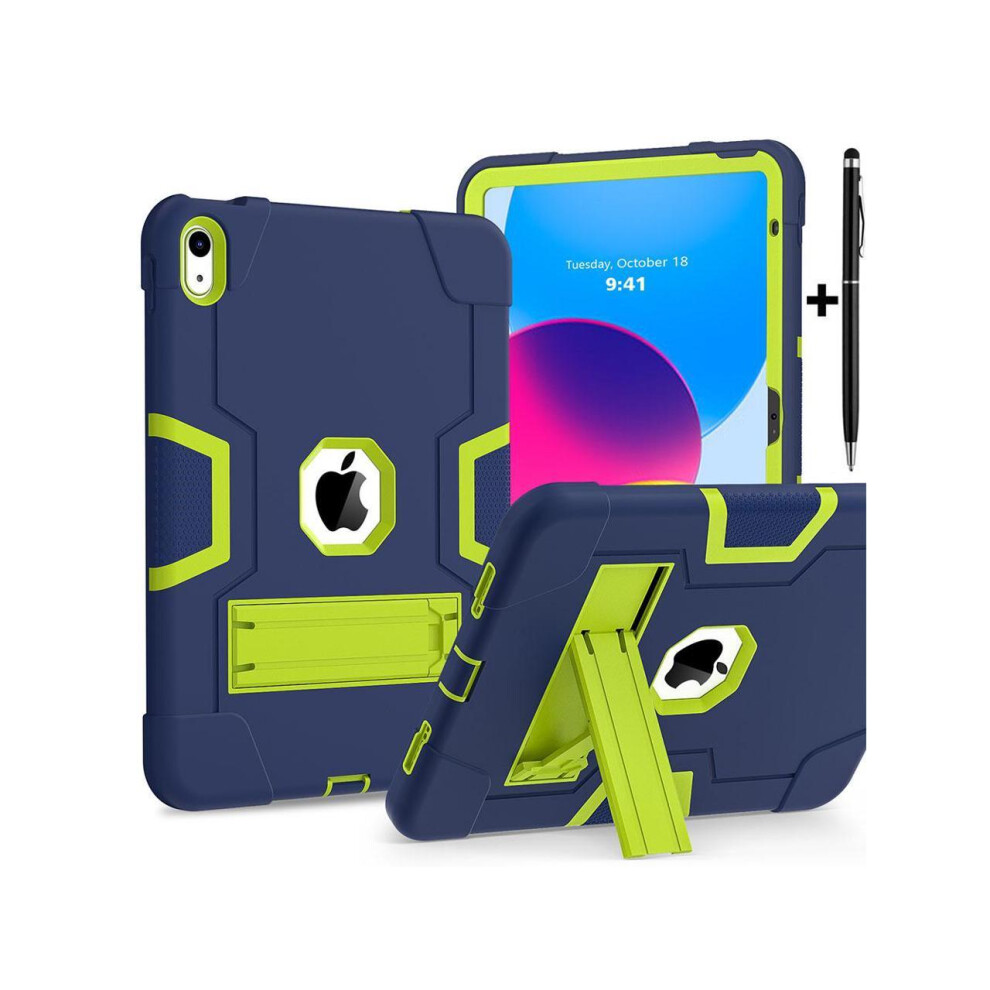 Ipad 10Th Generation Case, Ipad 10Th Generation Case 2022, Protective Case For Ipad 10Th Generation With Kickstands + Stylus Pen, Shockproof Cover For 609808288384