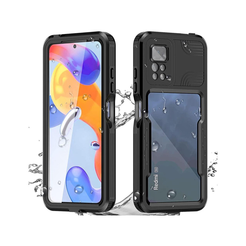 Werleo Xiaomi Redmi Note 11 Pro 4G / 5G Waterproof Case, [Fingerprint Unlock] Ip68 Certified Underwater Dustproof Shockproof Protective Cover With Screen Pr