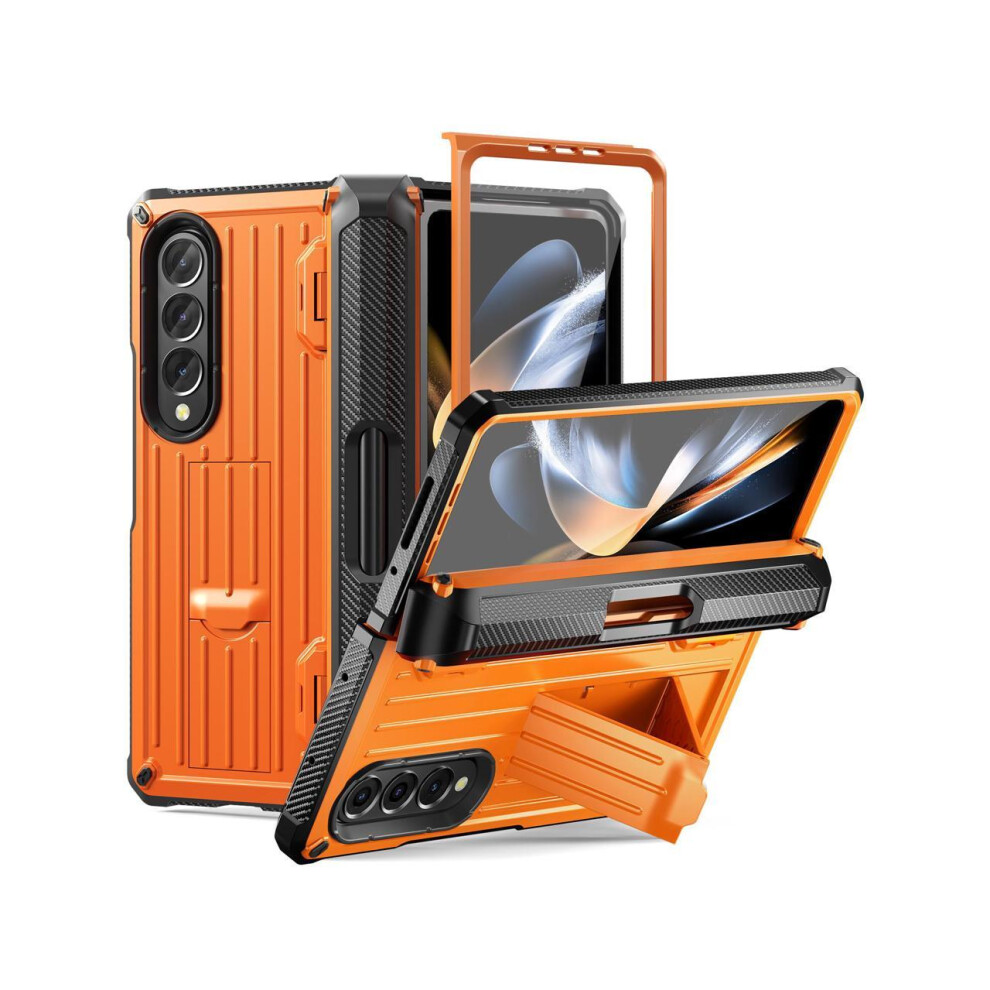 Case For Samsung Galaxy Z Fold 4 2022 5G, Military-Grade Full-Body Shockproof Bumper Case Cover With Built-In Screen Protector & Kickstand & S Pen Sl 609808288643