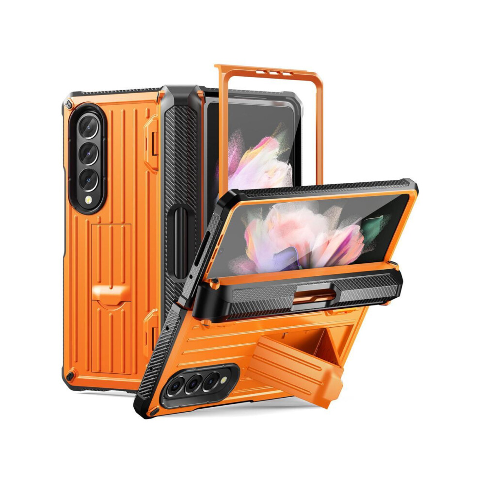 Case For Samsung Galaxy Z Fold 3 5G 2021, Military-Grade Full-Body Shockproof Bumper Case Cover With Built-In Screen Protector & Kickstand & S Pen Sl 609808288704