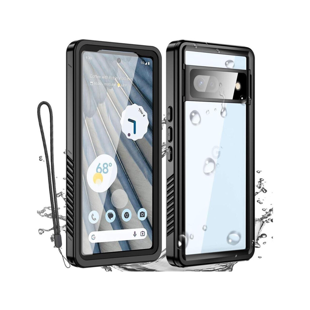 For Google Pixel 7A Case Waterproof, Clear Water Proof Shockproof Dustproof Snowproof Transparent Built-In Screen Protector Underwater Phone Case For 609808289473