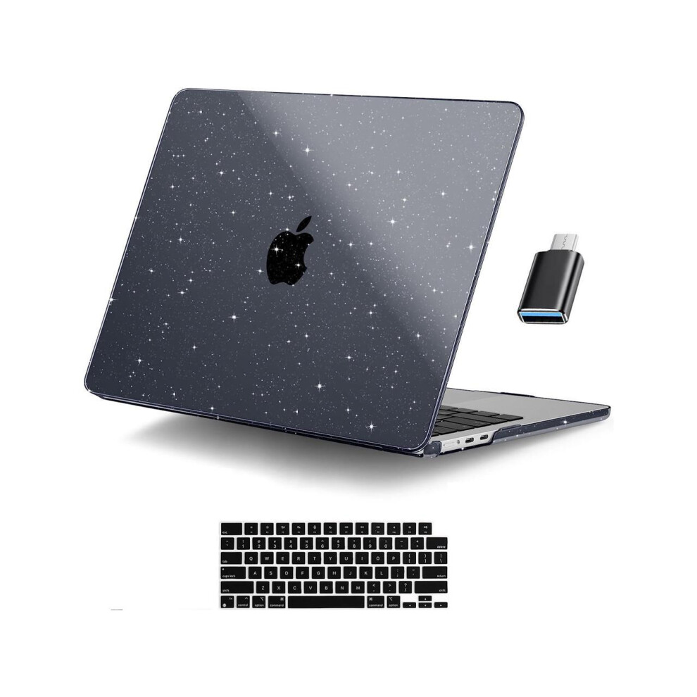 Compatible With Macbook Air 15 Inch Case 2023 A2941 M2 Chip Liquid Retina Display Touch Id, Plastic Hard Case With Keyboard Skin & Screen Protector & 609808289343