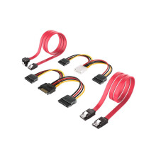 SATA Cable SATA Power Splitter Cable SSD SATA III Hard Drive Connection Cables