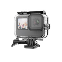 Waterproof Case for GoPro Hero 12 Hero 11 Hero 10 Hero 9 Black, Underwater Dive Case Housing Shell Supports 60M/196FT Deep Diving Scuba Snorkeling wit