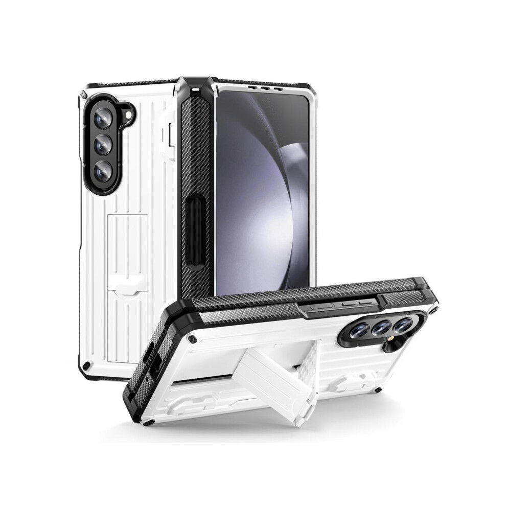 Case For Samsung Galaxy Z Fold 5 5G 2023, Military-Grade Full-Body Shockproof Phone Cover Rugged Bumper Case With Built-In Screen Protector & Kickstan 609808292480