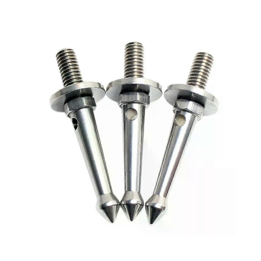 Lot de 3 piquets de trépied en acier inoxydable de 9,5 mm pour terrains meubles et meubles, pour Gitzo/Manfrotto/Siri/Benro