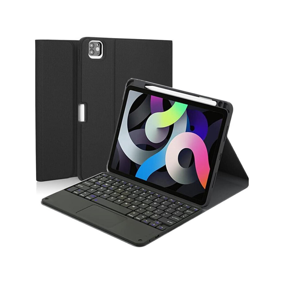 Touchpad Keyboard Case For Ipad Air 5Th/4Th Gen 10.9 Inch 2022/2020, Ipad Pro 11 Inch 4Th 3Rd 2Nd 1St Gen 2022/2021/2020/2018, Smart Cover With Detach 609808293074